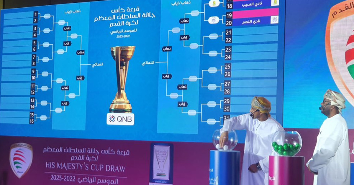 قرعة الدور الـ 32 من كأس جلالة السلطان المعظم لكرة القدم